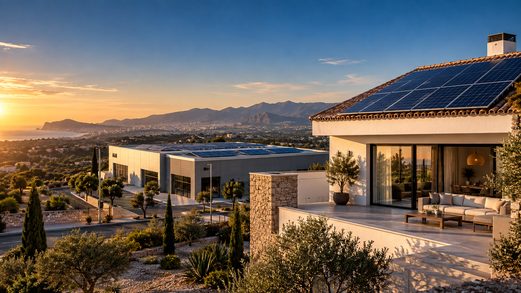 Instalaciones fotovoltaicas en una vivienda y una empresa